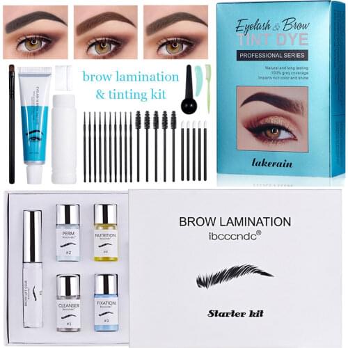New Brow Lamination Kit With Brow Tint Eyebrow Lifting Color Dye Cream Semi-Permanent Waterproof Beauty Salon Home Use Product