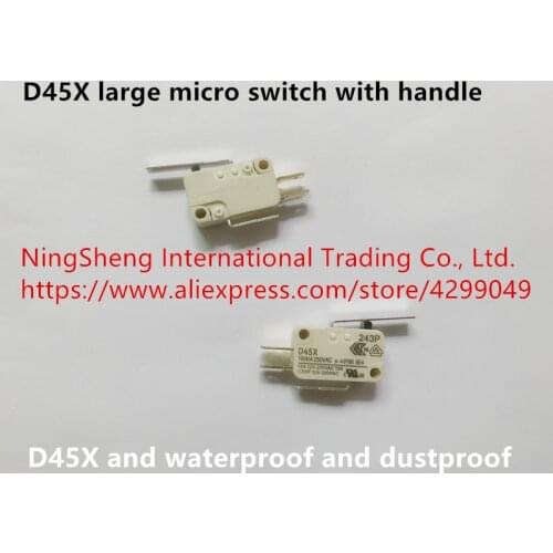 Original new 100% D45X large micro switch with handle and waterproof and dustproof