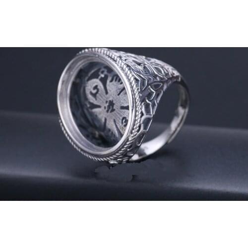 18*24mm 925 STERLING SILVER mens Semi Mount Bases Blanks base blank Pad VINTAGE ring ring Setting jewelry DIY A4950