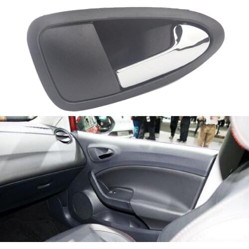 Right Interior Inside Inner Door Handle Electroplating Replacement 6J1837114A for SEAT-Ibiza 2009-2012 Car Spare Modified Parts