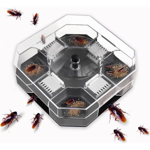 Transparent Cockroach Catcher Insect Bug Flea Trap Catcher Cockroach Ant Luring Case Pest Control Killer Box practical Trap