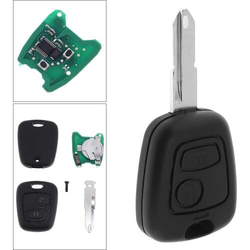 433MHz 2 Buttons Keyless Uncut Flip Remote Key Fob with ID46 PCF7961 Chip and NE73 Blade Fit for Peugeot 206 / 306 / 405 new