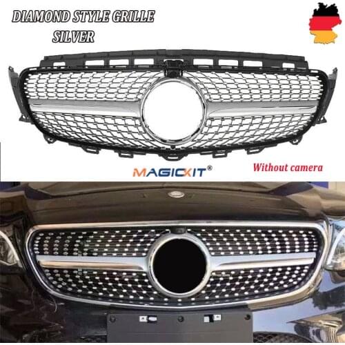 MagicKit High Quality Silver Diamond Front Grille For Mercedes Benz E-Class W213 16-19