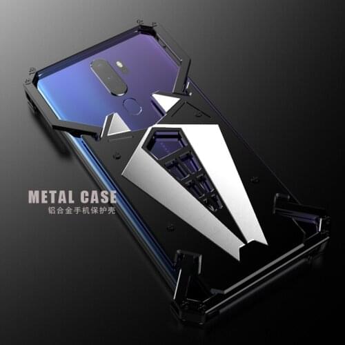 Luxury Shockproof Aluminum Metal Armor Ring Case For Oppo A11x Aluminium Bumper Case Metal Frame Cover