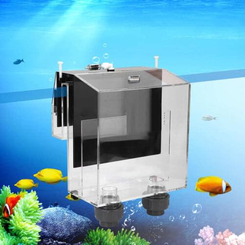 Fish Bowl Accessories Acrylic Self-start Siphon Overflow Box for Fish Tank Aquarium Siphon Overflow Power-free Self-opening