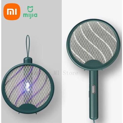 2021 New Xiaomi Jordan&judy Foldable Electric Mosquito Swatter Portable USB Charging LED Mosquito Dispeller Foldable Insect Trap
