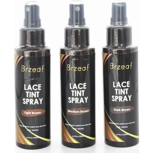 3.4FLOZ(100ml) Lace Tint Spray Formulated To Match Your Skin Tone For Lace Wig