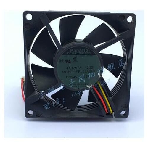 FBL08A24H 80*80*25 0.15A 24V three wire cooling fan