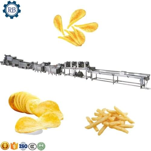 High Efficiency Industrial Frozen French Fries Production Line Cassava Fresh Finger Potato Chips Making Machine Price