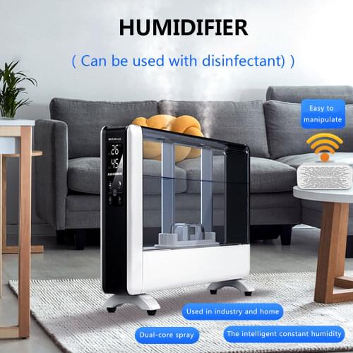 High Quality Nano Mist 16L Air Humidifier LED HD Display Ultrasonic Aromatherapy Diffuser Top Filling Water Double Outlet