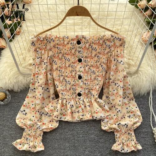 YORNMONA Off Shoulder Blouses