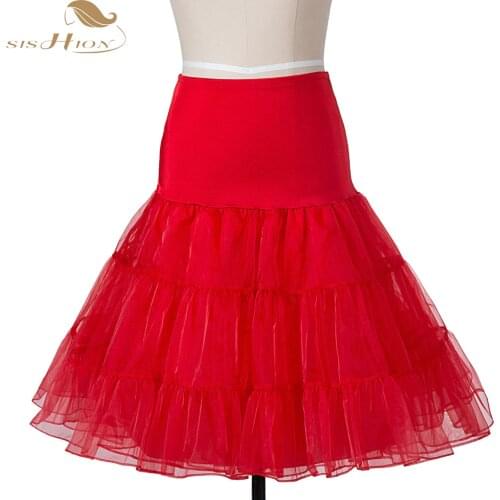 Tulle Skirts Womens Fashion High Waist Retro Vintage Petticoat Tutu Skirt Crinoline Underskirt Faldas Women Skirt Summer VD0134