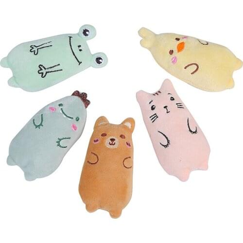 1pcs Oval Plush Puppet Cat Toys Cat Throwing Toys Funny Interactive Plush Cat Toy Cartoon Cute Cat Supplies Pet Cat Accessories
