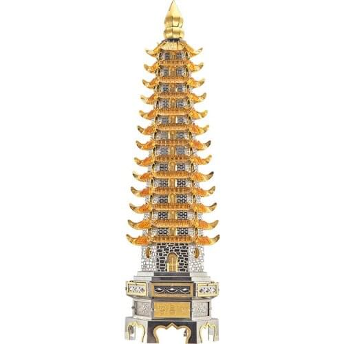 Piececool Wenchang Tower Architecture 3D Metal puzzle Model Kits Diy Assemble Puzzle Jigsaw Building Toys for gift