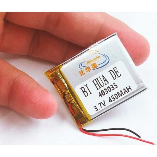 5pcs [SD] 3.7V,450mAH,[403035] Polymer lithium ion / Li-ion battery for TOY,POWER BANK,GPS,mp3,mp4,cell phone,speaker