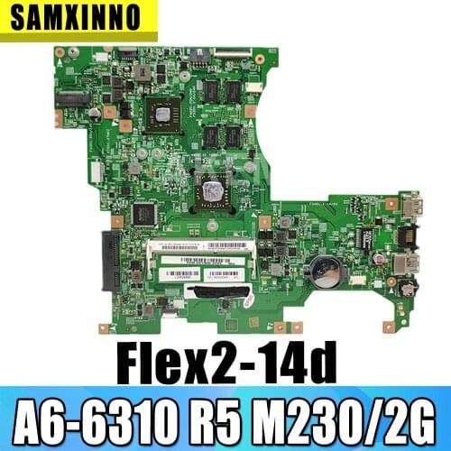 Akemy NEW Brand LF145M MB 13287-1 448.00Y02.0011 For lenovo FLEX 2-14D Flex2-14d motherboard A6-6310 CPU R5 M230/2G GPU