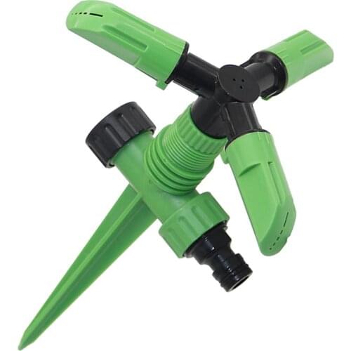 3 Pcs Automatic 360 Degree Spiked Circle Rotating Sprinkler Garden Agriculture Yard Lawn Grass Irrigation Watering Nozzles