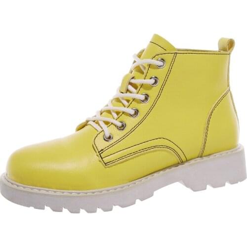 Candy-colored Martin Boots Childrens British Wind Autumn Womens Shoes 2019 New Spring And Autumn Wild Single Small Shoes