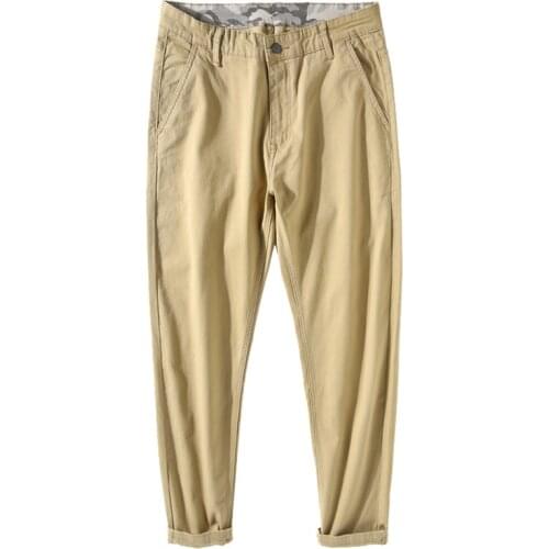 Autumn Casual Harem Pants Men Korean Solid Pencil Trousers Big Size Loose Cotton Quilted Male Clothing Streetwear 2021