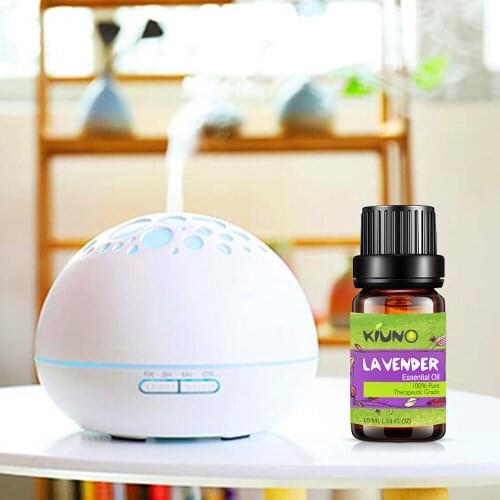 KIUNO 10ML Lavender Aroma Pure Essential Oils For Massage Humidifier Aromatherapy Machine Help Sleep Soothing Perfume Oil