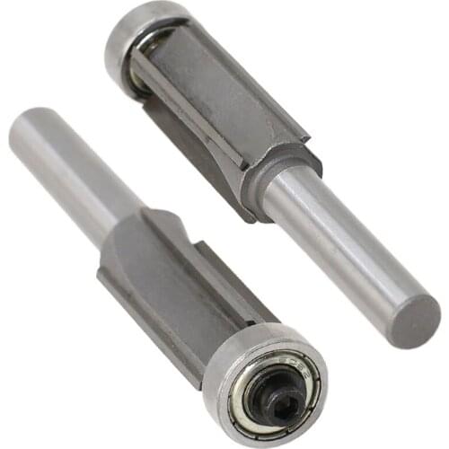 1Pcs 4 Teeth Router Bit Extra Long Bearing Woodworking Tools Milling Cutter 8mm Shank Wood Router Cutter 30mm Blade 14mm Bearing