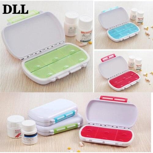 Pill Box Drug Tablet Medicine Storage Dispenser Holder Case Organizer For Travel Cute Mini 6 Slots Portable Medical