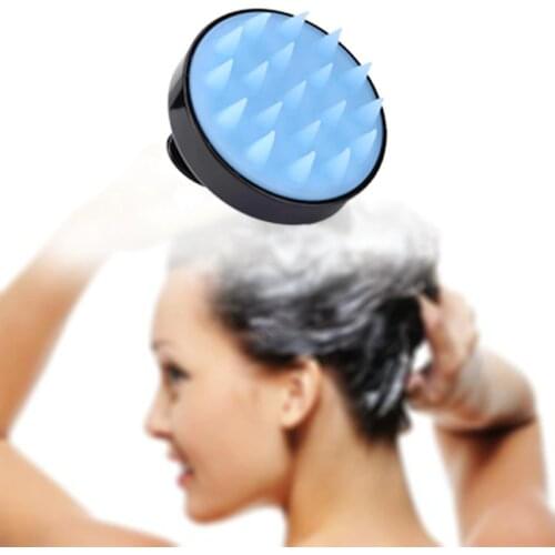 Hair Massager Bathroom Supplies Portable Washing Hair Massage Tools Silicone Hair Washing Comb Shower Bath Brush Props 1Pcs