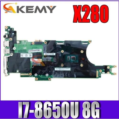 For Lenovo Thinkpad X280 I7-8650U 8G Notebook Motherboard FRU 01LX687 02HL345 01LX683 02HL344 01LX691 02HL346 100% test ok