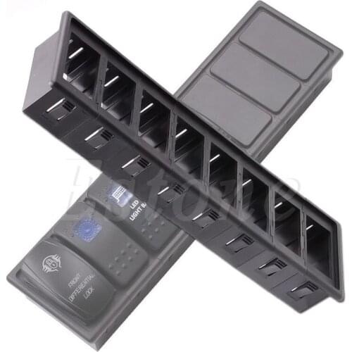 New 8 Gang Boat Rocker Switch Clip Panel Patrol Holder Housing For ARB Carling