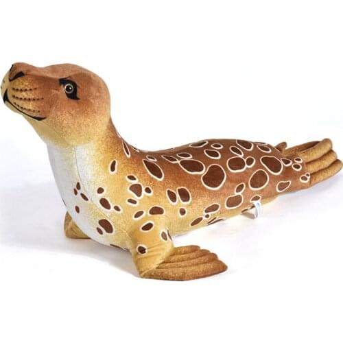 Dorimytrader Giant Simulation Animal Sea Seal Plush Toy Big Stuffed Animals Sea Lion Doll Pillow for Children Gift 100cm 39inch