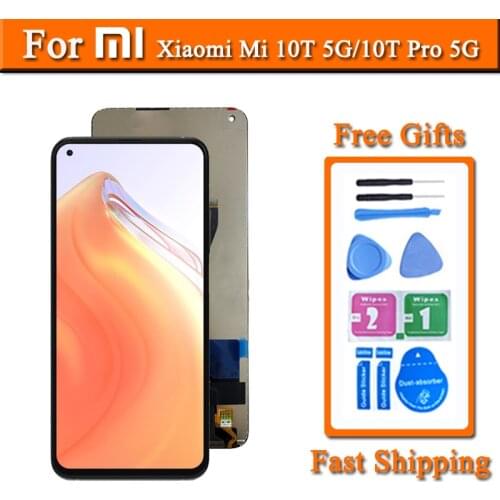 6.67 inches Original Screen For Xiaomi Mi 10T 5G LCD Touch Screen Assembly Replacement Display For Xiaomi Mi 10T Pro 5G LCD