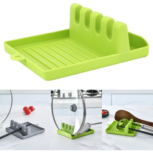 Cooking Tools Holder Stand Heat Resistant Storage Shelves Ladle Shovel Rack Utensil Spatula Holder Pot Lid Holder Spoon Rest