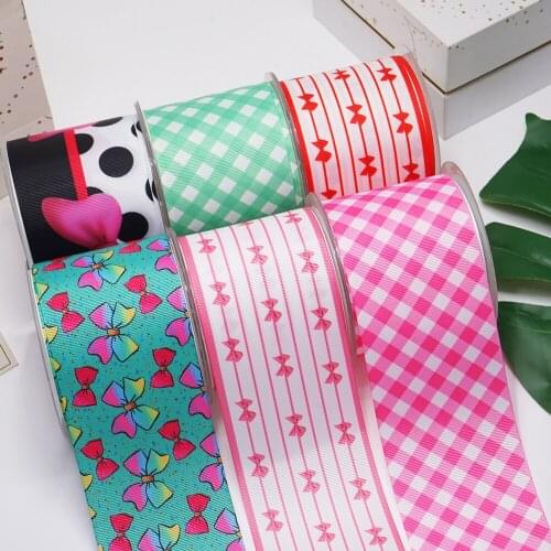 DIY Handmade Materials Printed Grosgrain Ribbon 50 Yard Per Size 52708