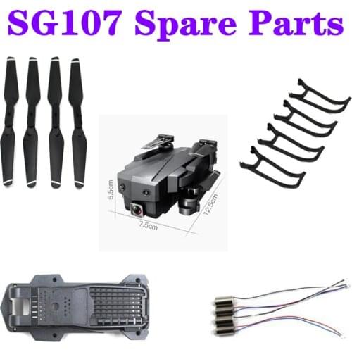 SG107 SG-107 RC drone Spare parts blade Protection ring motor shell Charging line Remote control
