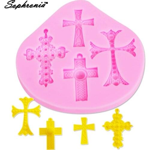 UV Resin Crosses Silicone Mold DIY Mould Craft Tool for Jewelry Pendant Earrings Necklace Jewellery Making ToolF1026