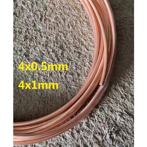 4x0.5mm 4x1mm 4mm od air conditioner T2 copper tube coiler Purple copper pipe cooling coil coiled-cooling pipe cold coil