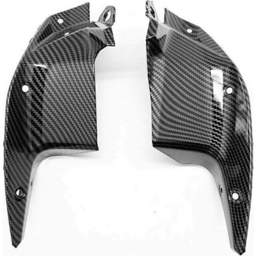 Carbon fiber paint Side Air Duct Cover Fairing Insert Part Fit For Kawasaki Z650 2017-2019