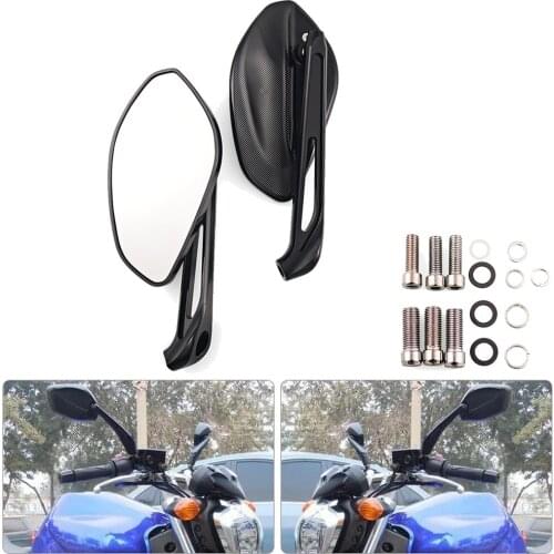 Universal 8MM 10MM Motorbike Parts Moto Side Mirrors for FZ1N FZ8N XJ6N FZ6N S FZ600N FZ1000N CB400 Motorcycle Rearview Mirror