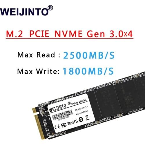 WEIJINTO M2 M.2 PCIE SSD 256GB 2280 NVMe Interface 240GB SSD NVMe m2 Internal solid state hard disk laptop