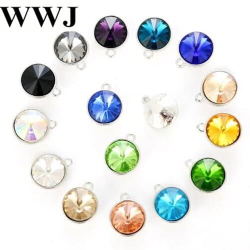 12mm 20pcs Round shape Crystal glass loose rhinestones Pendant/Bracelet/diy clothing accessories