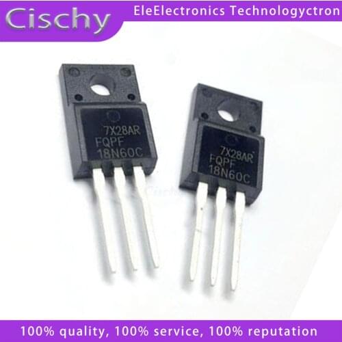 10pcs/lot 18NM60N FQPF18N60 K18A60 LCD tube TO-220F new original
