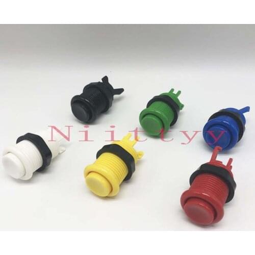 50pcs 28mm American Push Buttons Happ Style Standard Arcade Button for Multi Arcade Pandoras MAME Jamma family Game
