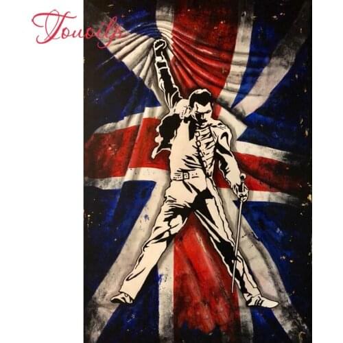 Touoilp FREDDIE MERCURY 5d diamond embroidery stitch crystal square&round diamond sets decorative diy diamond painting mountain