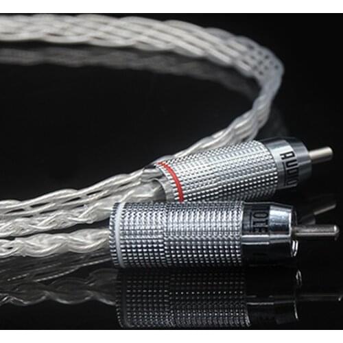 3.5mm To 2 RCA Audio Cable Adapter Male To Male OCC Cable Jack for HiFi IPod Mp3 Mp4 CD Player