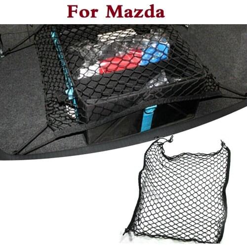 Car Trunk Elastic Mesh Net Storage Holder 4 Hook For Mazda 2 3 3 MPS 6 6 MPS Atenza Axela AZ-Offroad Carol CX-3 CX-5 CX-7 CX-9