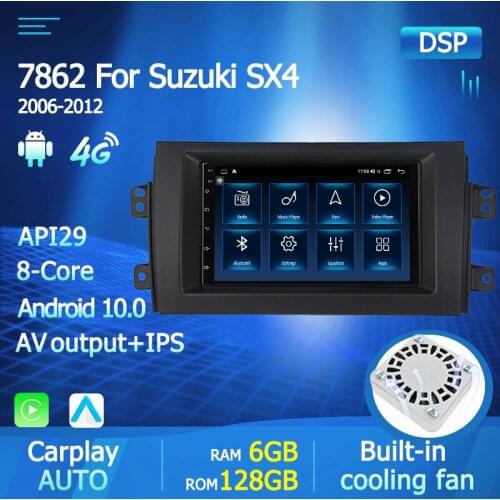2.5D IPS Screen 7" Car Radio Player For Suzuki SX4 2006 2007 2008 -2011 2012 2Din Android 10 Multimedia GPS Navigation Player