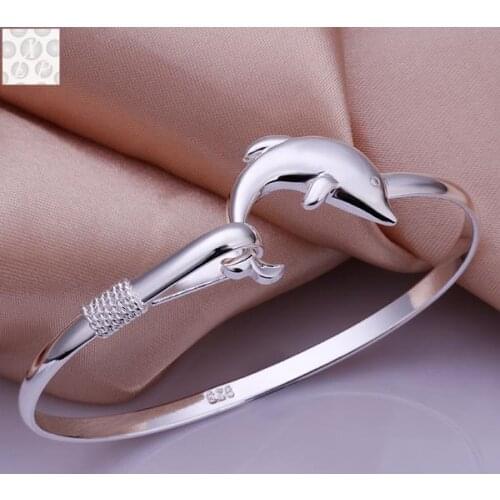 B178 Free Shipping! SGS Test Past Latest Trendy Classic Silver color plated jewelry Hot sell Bangle Wholesale Price