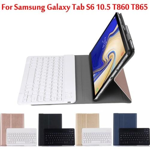 Bluetooth keyboard case For Samsung Galaxy Tab S6 10.5 T860 T865 SM-T860 SM-T865 wireless keyboard tablet cover