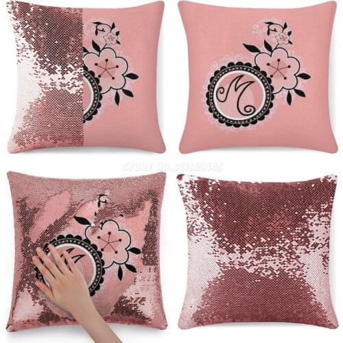 Marinette Design Sequin Pillowcase Glitter Pillow Case for Sofa Decorative Party Tales of and Cat Noir Chat Noir Marinette Mar