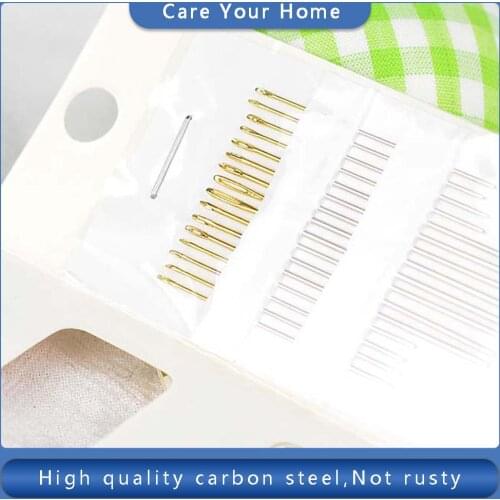 16Pcs Sewing Accessories Sewing Machine Needles Punch Needle Steel Needle Less Knitting Needles Lengthened Hand Sewing Needle